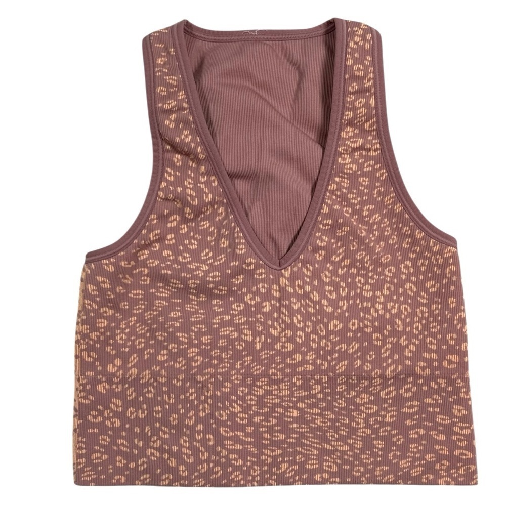 Athleta Ribbed Cropped Tank Size Small - Picture 3 of 5